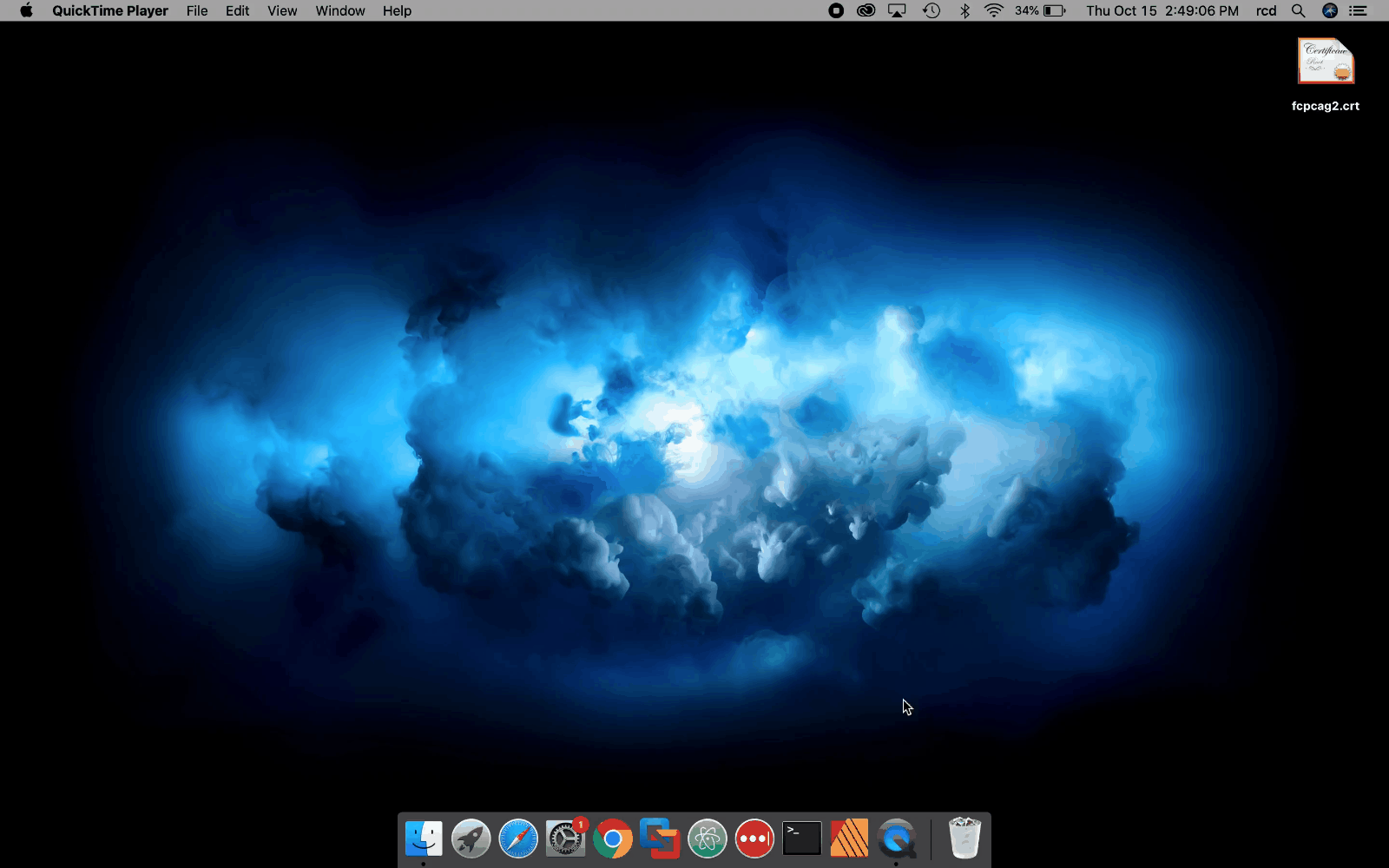 A video that shows the steps to create an Apple configuration profile.