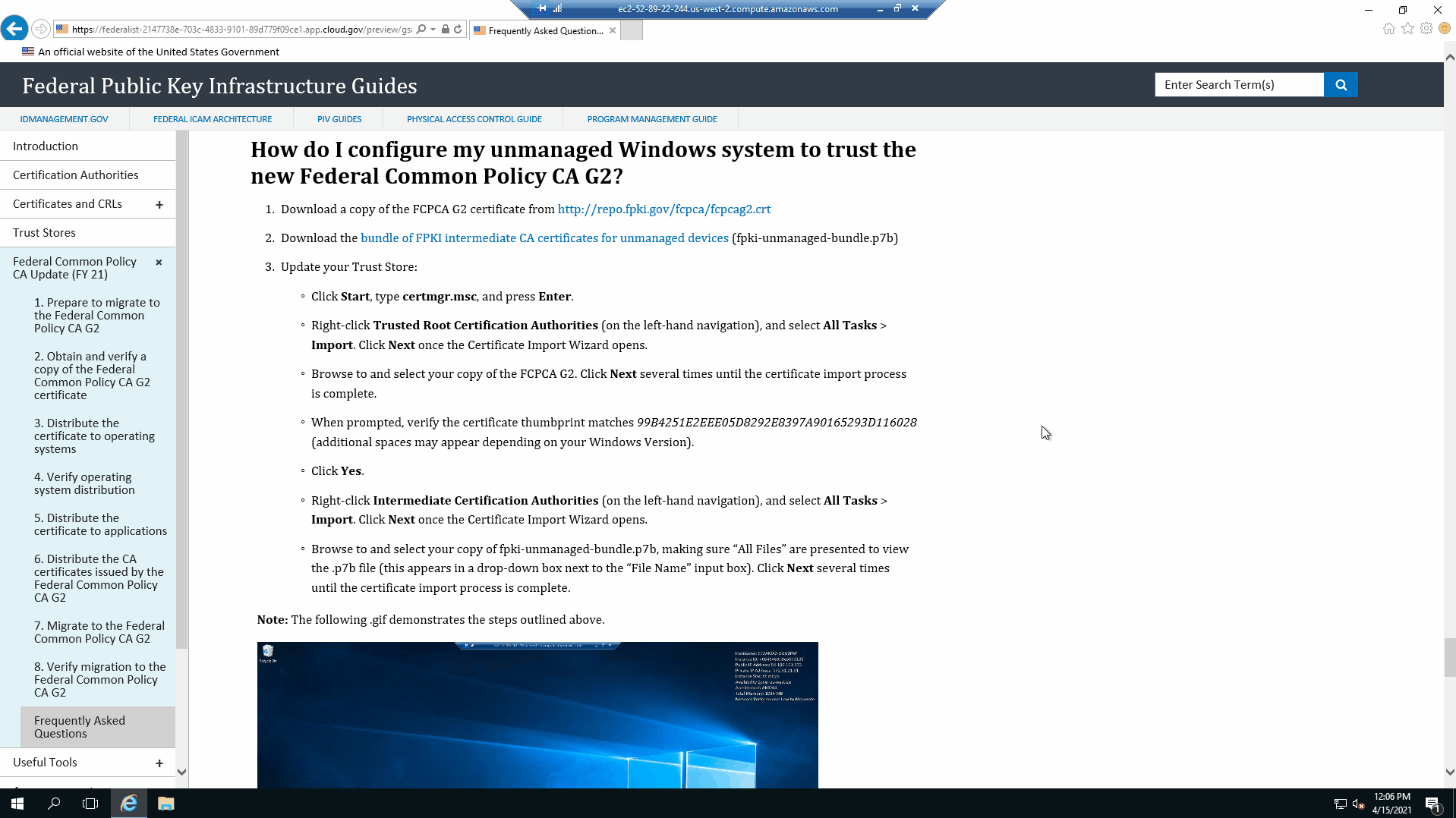 configure unmanaged device