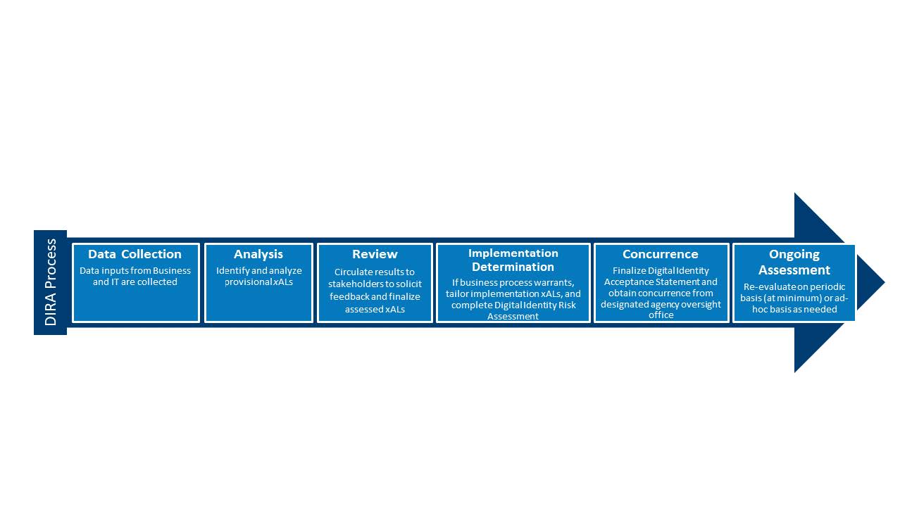 Figure 10: Describes the DIRA Process Flow from the Data Collection Phase to the Ongoing Assessment Phase