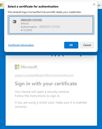 Certificate Picker