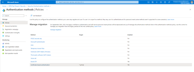Enable Certificate-Based Authentication