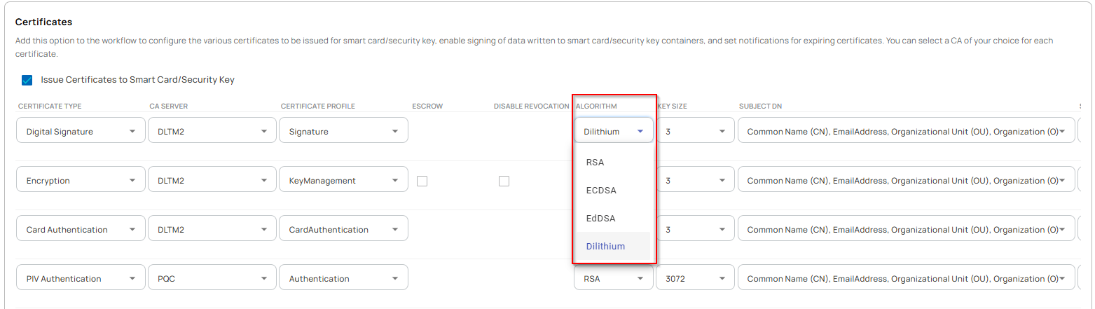 Workflow Configuration