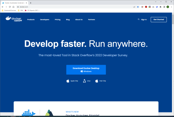 Docker.com Website