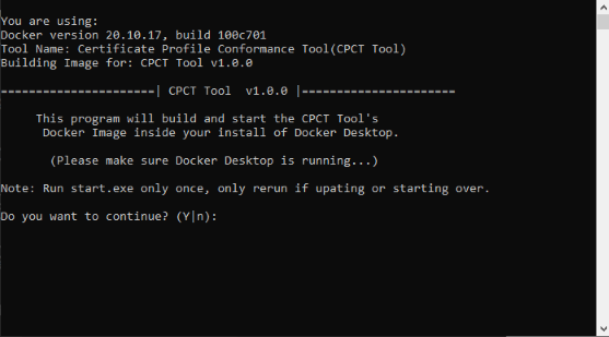 Start of Install