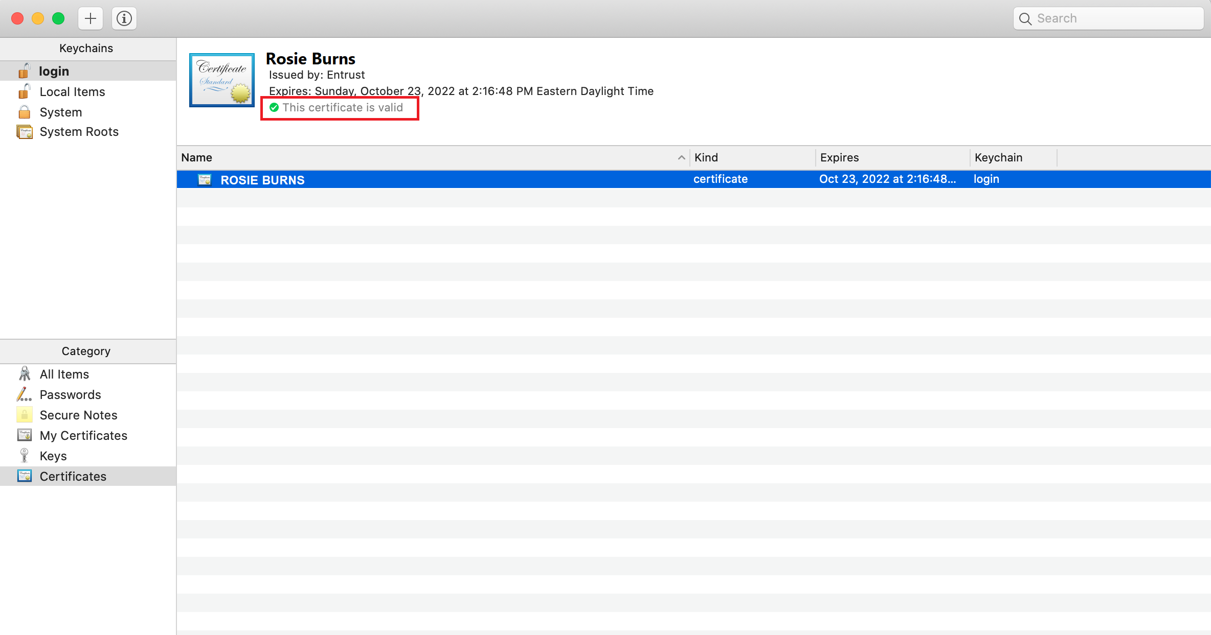 verify common migration in macOS.