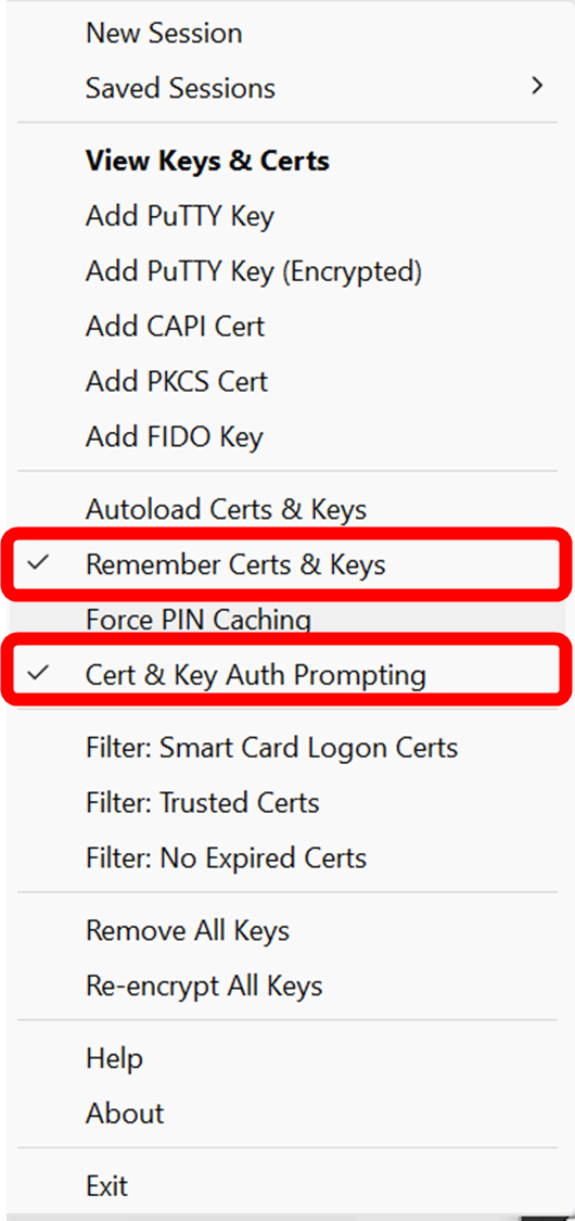 Enable Cert Auth Prompting.
